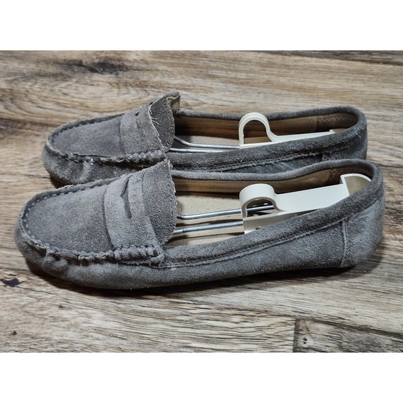 The Unbranded Brand Shoes - Suede Gray Womens Moccasins